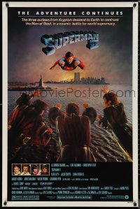 1a2668 SUPERMAN II studio style 1sh 1981 Christopher Reeve, Terence Stamp, great image of villains!