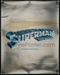 1a2667 SUPERMAN foil heavy stock advance 1sh 1978 D.C. Comics' most famous super hero, rare!