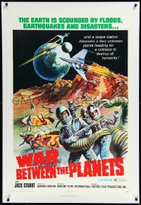 1a0178 WAR BETWEEN THE PLANETS linen 1sh 1971 Earth is scourged by floods, earthquakes & disasters!