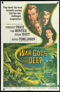 1a1390 WAR-GODS OF THE DEEP 1sh 1965 Vincent Price, Jacques Tourneur, most fantastic journey!