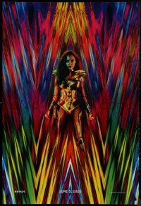 1a2690 WONDER WOMAN 1984 teaser DS 1sh 2020 great 80s inspired image of Gal Gadot as Amazon princess!
