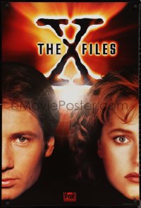 1a2691 X-FILES TV 1sh 1994 close-up image of FBI agents David Duchovny & Gillian Anderson!