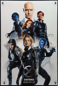 1a2693 X-MEN: APOCALYPSE teaser DS 1sh 2016 Marvel Comics, Bryan Singer, cool cast image, Defend!