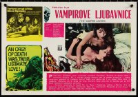 1a1856 VAMPIRE LOVERS Yugoslavian LC 1970 Hammer, deadly passion of the blood-nymphs if you dare!