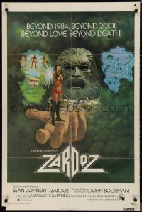 1a1397 ZARDOZ 1sh 1974 Lesser art of Sean Connery, who has seen the future and it doesn't work!