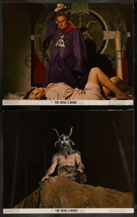 1a0921 DEVIL'S BRIDE 8 color 11x14 stills 1968 Charles Gray, Arrighi, Terence Fisher Hammer horror!