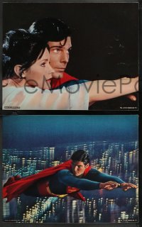 1a0986 SUPERMAN 8 color 11x14 stills 1978 Christopher Reeve as the DC Comics superhero!