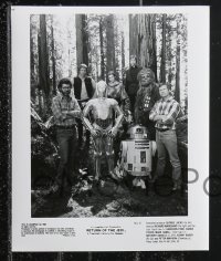 1a1586 RETURN OF THE JEDI 16 8x10 stills 1983 George Lucas, Mark Hamill, Harrison Ford, Carrie Fisher!