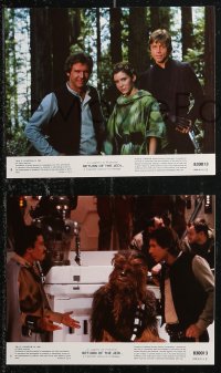 1a1612 RETURN OF THE JEDI 8 8x10 mini LCs 1983 George Lucas classic, great scenes with slugs!