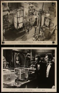 1a1662 REVENGE OF FRANKENSTEIN 3 8x10 stills 1958 Peter Cushing & Francis Matthews in laboratory!