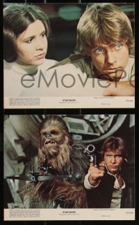 1a1625 STAR WARS 6 8x10 mini LCs 1977 A New Hope, Lucas classic epic, Luke, Leia, great images!