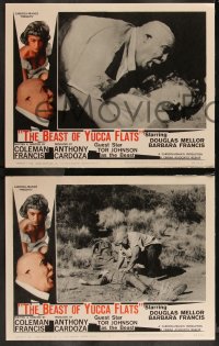 1a0898 BEAST OF YUCCA FLATS 8 LCs 1962 cheesy horror, wrestler Tor Johnson, ultra rare complete set!