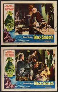 1a0899 BLACK SABBATH 8 LCs 1964 Mario Bava's I Tre volti Della Paura, creepy Boris Karloff!