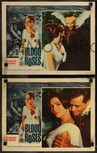 1a0901 BLOOD & ROSES 8 LCs 1961 Et mourir de plaisir, Roger Vadim, sexiest vampire Annette Vadim!