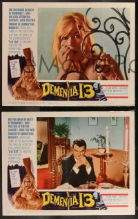 1a0920 DEMENTIA 13 8 LCs 1963 early Francis Ford Coppola, produced by Roger Corman, complete set!