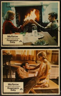 1a0978 ROSEMARY'S BABY 8 LCs 1968 Roman Polanski classic, Mia Farrow, John Cassavetes, complete set!