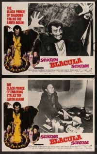 1a1014 SCREAM BLACULA SCREAM 6 LCs 1973 great images of black vampire William Marshall & Pam Grier!