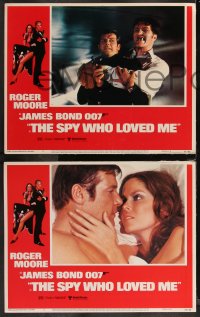 1a1009 SPY WHO LOVED ME 7 LCs 1977 Roger Moore as James Bond, Barbara Bach, Richard Kiel, Munro!