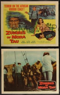 1a1005 ZOMBIES OF MORA TAU 8 LCs 1957 great images from the terror on the African voodoo coast!