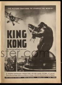 1a0524 SCREEN BOOK magazine February 1933 full-page ad for King Kong, Panther Woman, Harlow & Gable