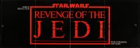 1a0582 RETURN OF THE JEDI promo brochure 1983 advertised as Revenge of the Jedi, unfolds to 15x44!