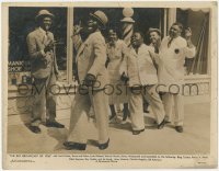 1b0637 BIG BROADCAST OF 1936 11x14.25 still 1936 Bill Robinson & others singing outside barber shop!
