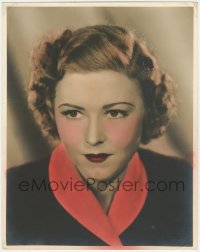 1b0709 SALLY EILERS color deluxe 11x14 still 1930s great head & shoulders portrait by Elmer Fryer!