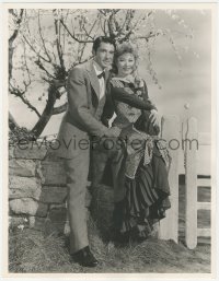 1b0719 VALLEY OF DECISION deluxe 10x13 still 1945 Gregory Peck & Greer Garson, new romantic team!