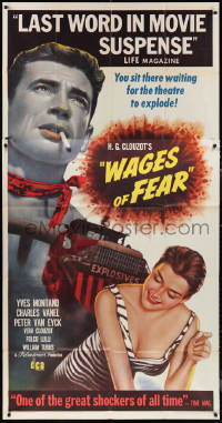 1b0509 WAGES OF FEAR 3sh 1955 Yves Montand, Henri-Georges Clouzot's classic, different & rare!