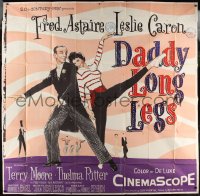 1b0214 DADDY LONG LEGS 6sh 1955 Jean Negulesco, art of Fred Astaire dancing with Leslie Caron, rare!