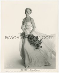 1b2204 BIRDS 8.25x10 still 1963 full-length beautiful Tippi Hedren in flowing gown with bouquet!