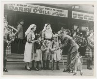1b2236 DARBY O'GILL & THE LITTLE PEOPLE candid 8.25x10 still 1959 people in costume outside theater!