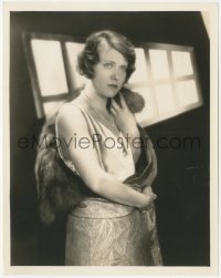 1b2374 RUTH CHATTERTON 8x10.25 still 1930 Paramount studio portrait in pretty dress & fur by Dyar!