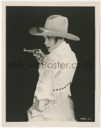 1b2401 VARSITY 8x10.25 still 1928 posed portrait of sexy Mary Brian pointing gun in cowgirl outfit!