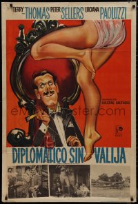 1b0293 CARLTON-BROWNE OF THE F.O. Argentinean 1960 Peter Sellers, art of Terry-Thomas & sexy legs!