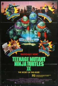 1b0621 TEENAGE MUTANT NINJA TURTLES II Aust 1sh 1991 Secret of the Ooze, great images!