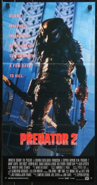 1b0561 PREDATOR 2 Aust daybill 1990 Danny Glover, Gary Busey, cool sci-fi sequel!