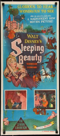 1b0567 SLEEPING BEAUTY Aust daybill 1959 Walt Disney cartoon fairy tale fantasy classic, ultra rare!