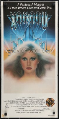 1b0578 XANADU Aust daybill 1980 Olivia Newton-John artwork image, a place where dreams come true!