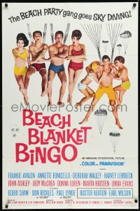 1b1114 BEACH BLANKET BINGO 1sh 1965 Frankie & Annette, different, Win Your Own Beach Bunny!