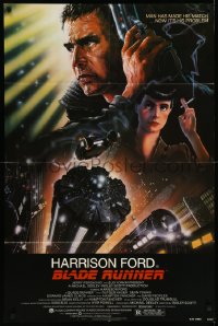 1b1126 BLADE RUNNER NSS style 1sh 1982 Ridley Scott sci-fi classic, art of Harrison Ford by Alvin!