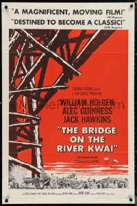 1b1130 BRIDGE ON THE RIVER KWAI 1sh 1958 William Holden, Alec Guinness, David Lean classic!