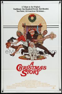 1b1146 CHRISTMAS STORY NSS style 1sh 1983 best classic Christmas movie, art by Robert Tanenbaum!