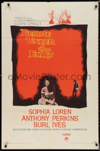 1b1168 DESIRE UNDER THE ELMS 1sh 1958 sexy Sophia Loren, Anthony Perkins, Eugene O'Neill play!