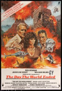 1b0210 WHEN TIME RAN OUT English 1sh 1980 art of Newman, Holden & Bisset, The Day the World Ended!