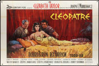 1b1008 CLEOPATRA French 2p 1963 Terpning art of Elizabeth Taylor, Richard Burton & Rex Harrison!