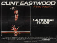1b0996 TIGHTROPE French 8p 1984 Clint Eastwood is a cop on the edge, cool handcuffs image, rare!
