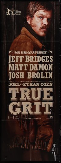 1b1067 TRUE GRIT French door panel 2010 full-length Matt Damon, directed by the Coen Brothers!