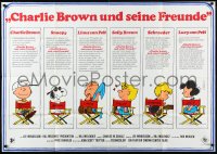 1b0395 BOY NAMED CHARLIE BROWN German 33x47 1970 art of Snoopy & the Peanuts by Charles M. Schulz!
