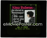 1b0230 ALMA RUBENS advertising glass slide 1920s she starred in Humoresque, we can serve you best!
